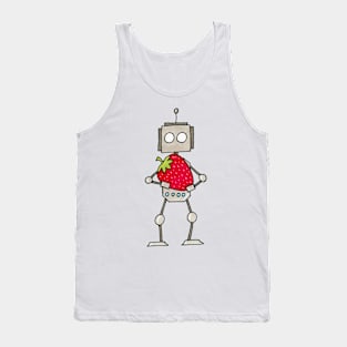 Strawberry Robot Tank Top